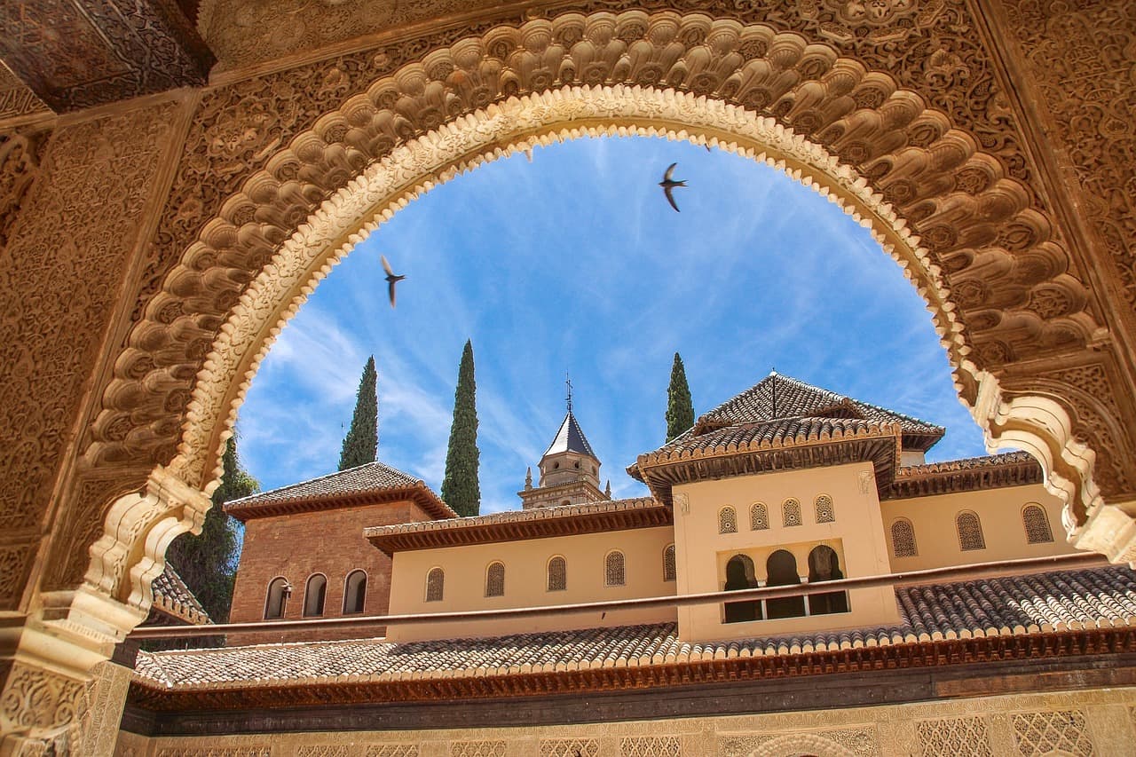 With the convertible to the sights in Spain