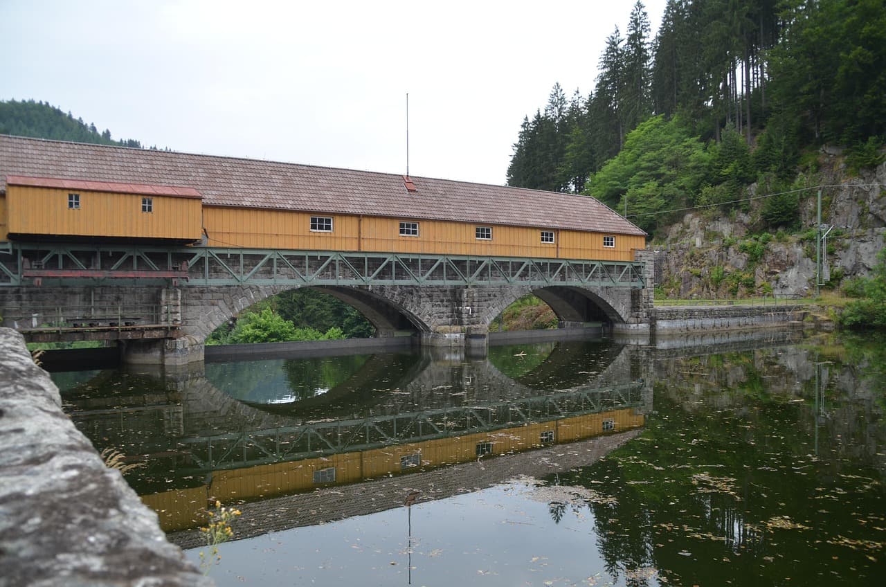 Wooden bridge in Forbach